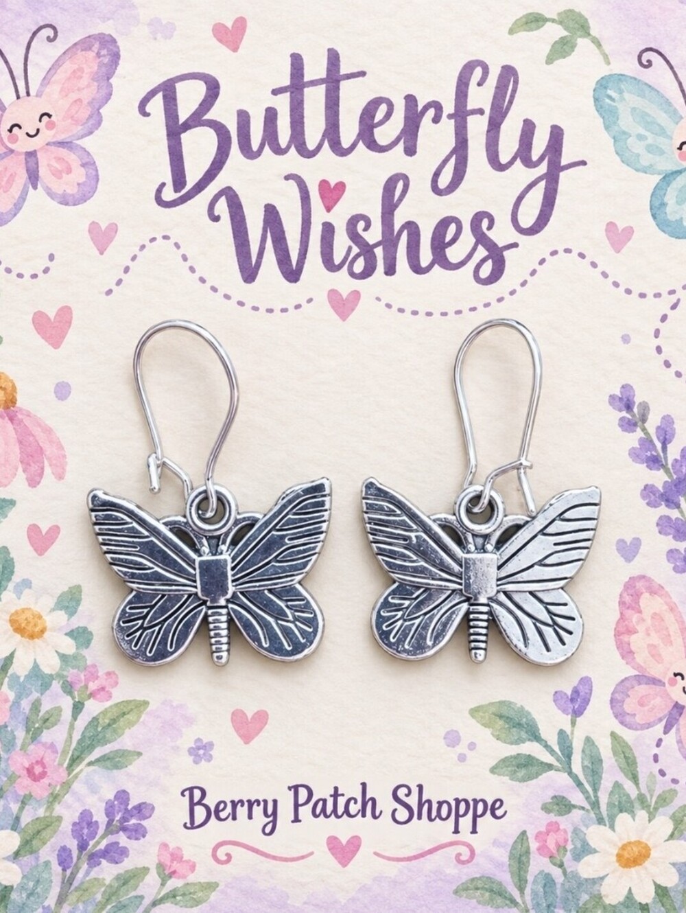 Butterfly Wishes Artesian Drop Earrings